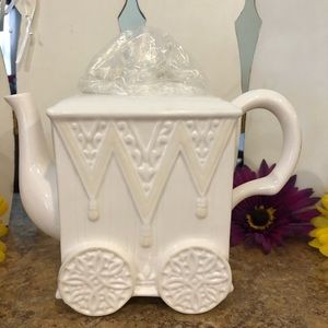 Lenox 1999 Vintage Butler's Pantry Tea Cart Teapot **Mint Condition**